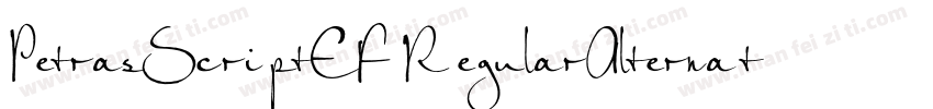 PetrasScriptEF RegularAlternate字体转换